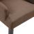 Scaun de bucătărie cu brațe, maro, material textil GartenMobel Dekor