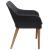 Set mobilier de grădină, 5 piese, negru GartenMobel Dekor