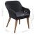 Set mobilier de grădină, 5 piese, negru GartenMobel Dekor