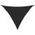 Parasolar, negru, 2,5x2,5x3,5 m, HDPE, 160 g/m² GartenMobel Dekor