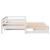 Pat de zi cu extensie și sertare fără saltea, alb, 90x190 cm GartenMobel Dekor