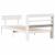 Cadru de pat fără saltea, alb, 90x200 cm, lemn masiv pin GartenMobel Dekor