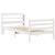 Cadru de pat cu tăblie fără saltea, alb, 90x190 cm GartenMobel Dekor