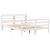 Cadru de pat cu tăblie fără saltea, alb, 120x200 cm GartenMobel Dekor