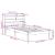 Cadru de pat cu tăblie fără saltea, alb, 90x190 cm GartenMobel Dekor