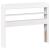 Cadru de pat fără saltea, alb, 90x200 cm, lemn masiv pin GartenMobel Dekor