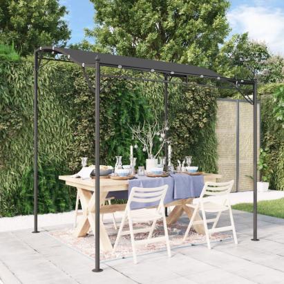 Copertină, antracit, 2x2,3 m, 180 g/m², material textil și oțel GartenMobel Dekor