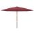 Umbrelă soare de grădină stâlp din lemn, roșu bordo, 400x273 cm GartenMobel Dekor