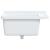 Chiuvetă utilitară cu montare pe perete alb 60x40x28 cm rășină GartenMobel Dekor