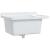 Chiuvetă utilitară cu montare pe perete alb 60x40x28 cm rășină GartenMobel Dekor