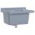 Chiuvetă lavoar pentru montare pe perete gri 50x35x24 cm rășină GartenMobel Dekor