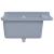 Chiuvetă lavoar pentru montare pe perete gri 60x40x28 cm rășină GartenMobel Dekor