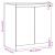Dulap lateral, alb, 60x36x65 cm, lemn masiv de pin GartenMobel Dekor
