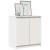 Dulap lateral, alb, 60x36x65 cm, lemn masiv de pin GartenMobel Dekor