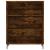 Dulap cu rafturi, stejar fumuriu, 69,5x32,5x90 cm lemn compozit GartenMobel Dekor