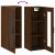 Dulap montat pe perete, stejar maro, 34,5x34x90 cm GartenMobel Dekor