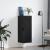 Dulap de perete, negru, 34,5x34x90 cm, lemn prelucrat GartenMobel Dekor