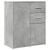 Dulap, gri beton, 60x31x70 cm, lemn prelucrat GartenMobel Dekor