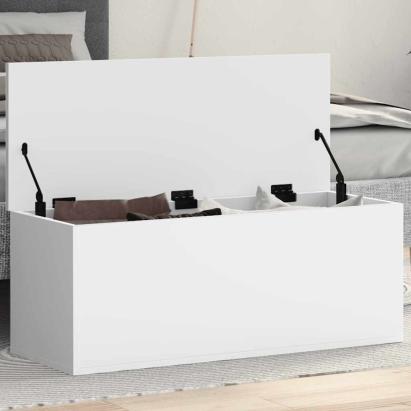 Cutie de depozitare, alb, 90x35x35 cm, lemn prelucrat GartenMobel Dekor