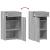 Dulap, gri sonoma, 50x42,5x93 cm, lemn prelucrat GartenMobel Dekor
