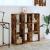 Bibliotecă, stejar fumuriu, 102x32x102 cm, lemn prelucrat GartenMobel Dekor