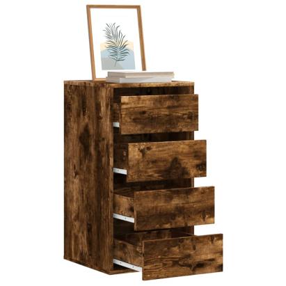 Dulap colț cu sertare stejar fumuriu 40x41x76 cm lemn prelucrat GartenMobel Dekor