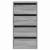 Dulap colț cu sertare sonoma gri 40x41x76 cm lemn prelucrat GartenMobel Dekor