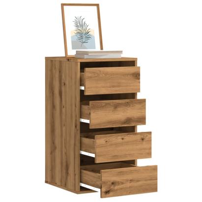 Dulap colț sertare stejar artizanal 40x41x76 cm lemn prelucrat GartenMobel Dekor