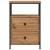 Noptiere 2 buc. stejar artizanal, 34x35,5x50 cm, lemn prelucrat GartenMobel Dekor