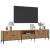 Dulap TV cu sertar stejar artizanal 200x25x44 cm lemn prelucrat GartenMobel Dekor