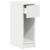 Noptiera cu sertar alb 20x36x60 cm GartenMobel Dekor