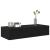 Raft de perete cu sertare negru 80x33x17 cm lemn prelucrat GartenMobel Dekor