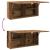 Dulap perete de baie, lemn vechi, 80x25x40 cm, lemn prelucrat GartenMobel Dekor