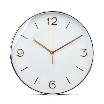 Ceas de perete - 25 cm - plastic, sticlă - 1 x AA - alb Best CarHome