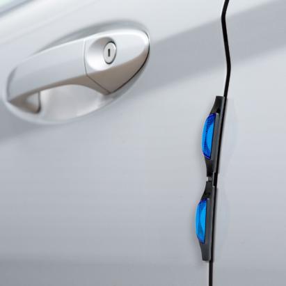 Protector universal pentru marginea ușii - albastru, reflectorizant - 2 bucăți/pachet Best CarHome