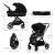 CARUCIOR KINDERKRAFT YOXI 3IN1 (MINK PRO) PURE BLACK SuperHeroes ToysZone