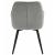 Scaun stil fotoliu bucatarie/living, Artool, York, rotativ, catifea, metal, gri argintiu si negru, 56x61x84 cm GartenVIP DiyLine