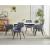 Scaun stil fotoliu bucatarie/living, Artool, York, rotativ, catifea, metal, gri inchis si negru, 56x61x84 cm GartenVIP DiyLine