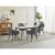 Scaun stil fotoliu bucatarie/living, Artool, York, rotativ, catifea, metal, gri inchis si negru, 56x61x84 cm GartenVIP DiyLine