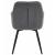 Scaun stil fotoliu bucatarie/living, Artool, York, rotativ, catifea, metal, gri inchis si negru, 56x61x84 cm GartenVIP DiyLine