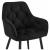 Scaun stil fotoliu bucatarie/living, Artool, York, catifea, metal, negru, 56x62x83.5 cm GartenVIP DiyLine