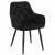 Scaun stil fotoliu bucatarie/living, Artool, York, catifea, metal, negru, 56x62x83.5 cm GartenVIP DiyLine