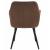 Scaun stil fotoliu bucatarie/living, Artool, York, catifea, metal, maro si negru, 56x62x83.5 cm GartenVIP DiyLine
