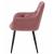 Scaun stil fotoliu bucatarie/living, Artool, York, catifea, metal, roz si negru, 56x62x83.5 cm GartenVIP DiyLine