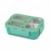 Recipient dreptunghiular pentru alimente Bento din oțel inoxidabil "We Care", turcoaz 800ml FitLine Training