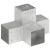Conector de grindă, formă X, 101 x 101 mm, metal galvanizat GartenMobel Dekor