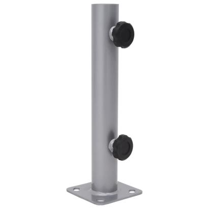 Suport de umbrelă pentru stâlp de Ø32/34/38 mm, argintiu, oțel GartenMobel Dekor