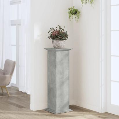 Suport de plante, gri beton, 33x33x100 cm, lemn prelucrat GartenMobel Dekor