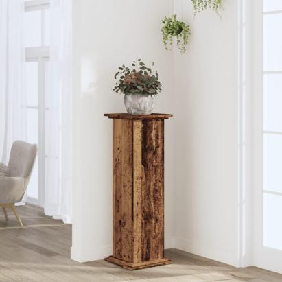 Suport de plante, lemn vechi, 33x33x100 cm, lemn prelucrat GartenMobel Dekor