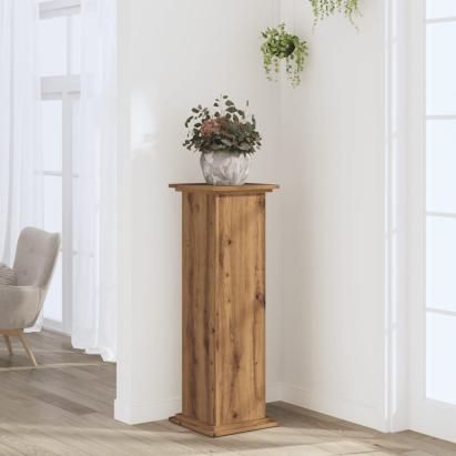 Suport de plante stejar artizanal, 33x33x100 cm, lemn prelucrat GartenMobel Dekor